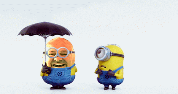 с зонтом  пзитив