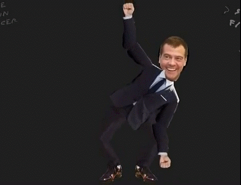 Медведев танцует под American boy (Medvedev dance American boy)_1