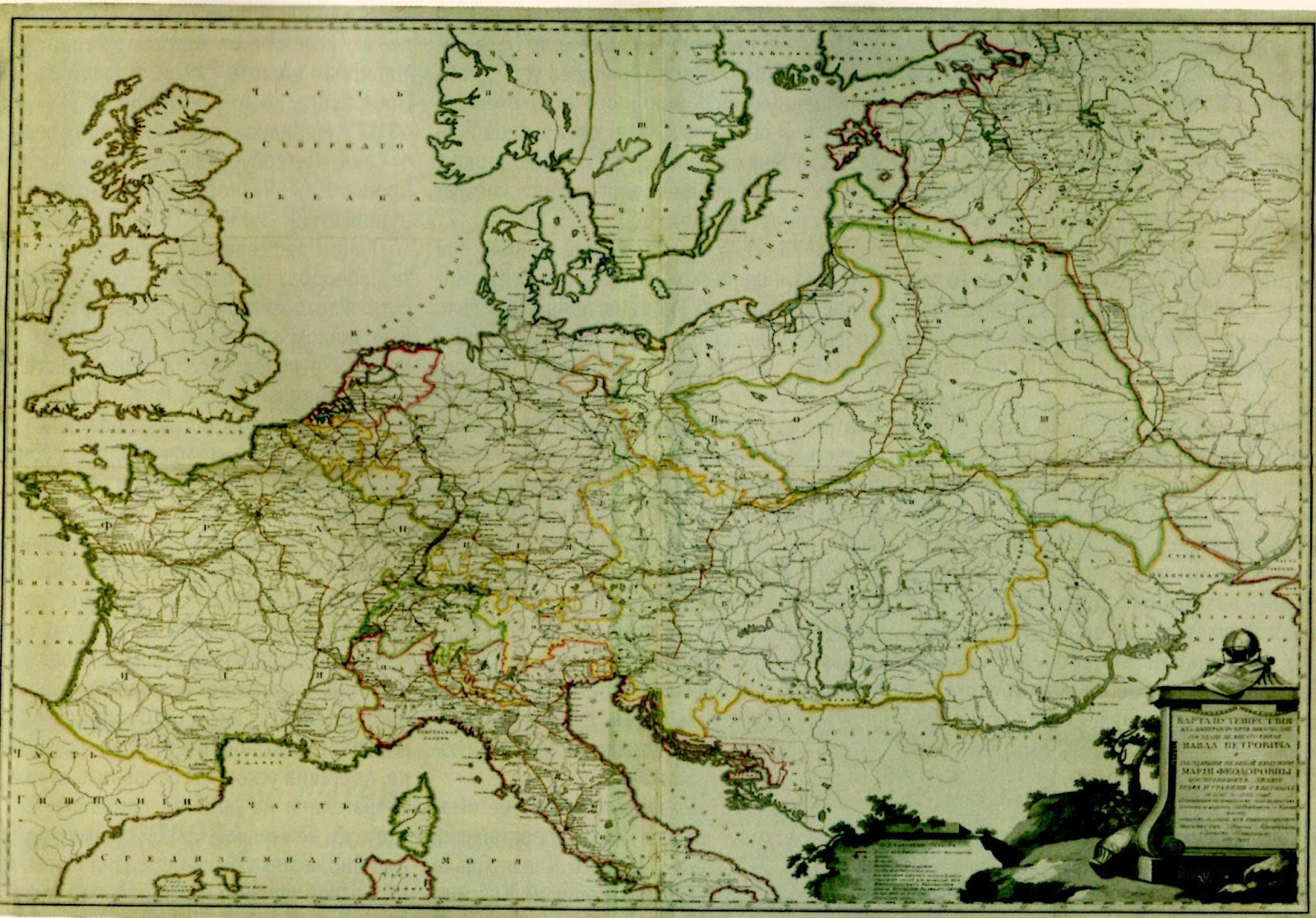 map of the trip of counts Severnikh