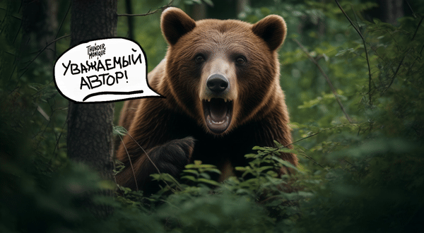 Медведь в кустах автор