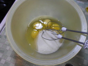 бисквит на кефире 1