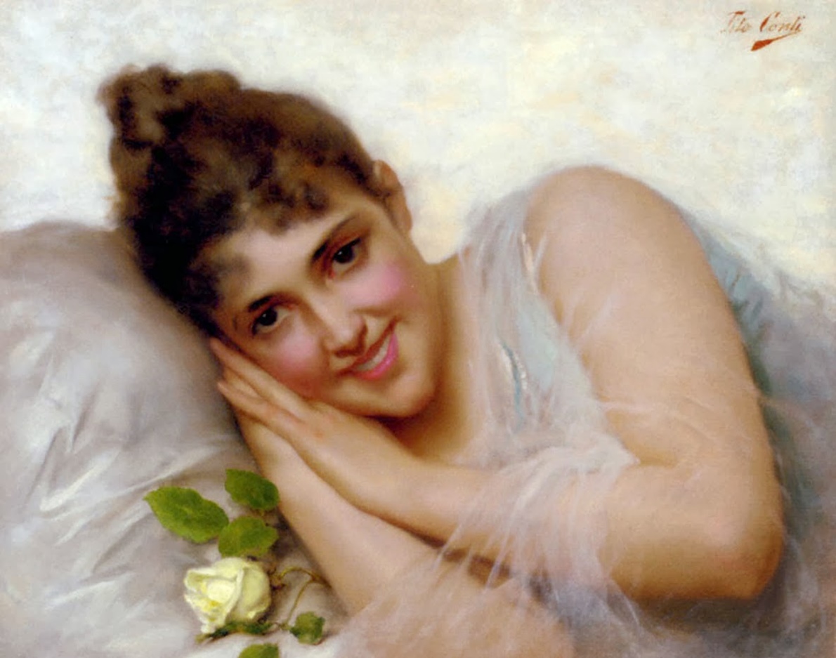 Тито Конти (Tito Conti),1842-1924 гг.Итальянский художник (1 шт. 18 ...