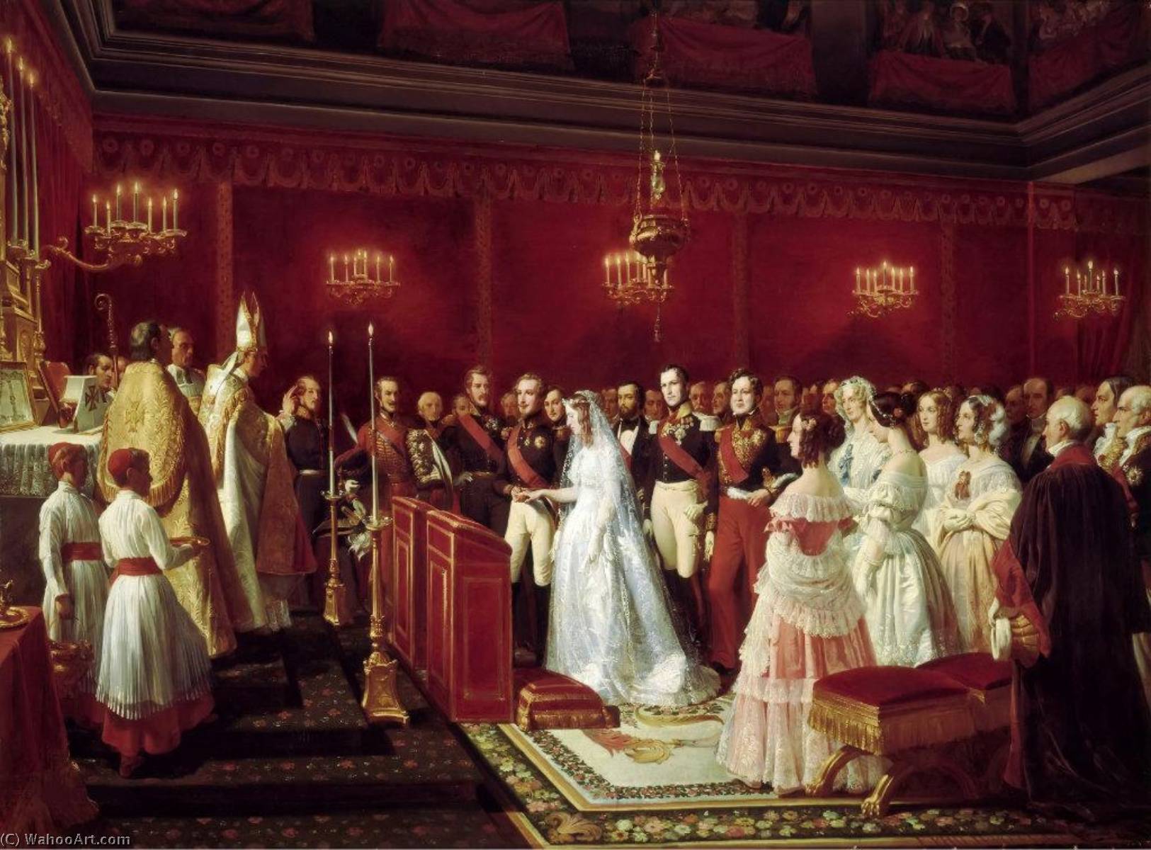 Felix-Henri-Emmanuel-Philippoteaux-The-Marriage-of-Duke-of-Aumale-with-Maria-Carolina-of-Bourbon