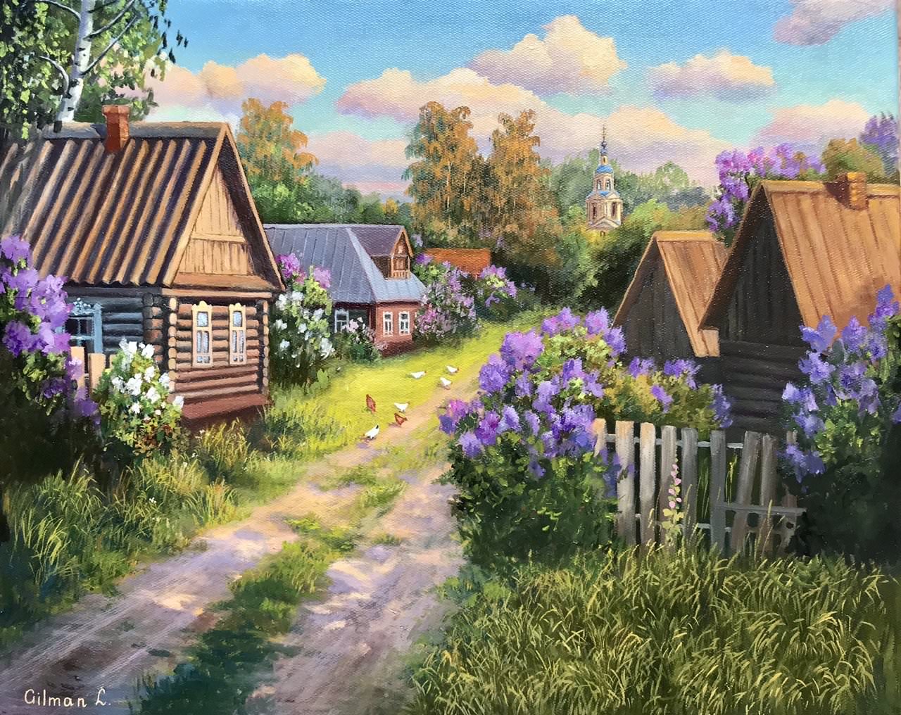 sirenevaya-ulica-maj-v-derevne