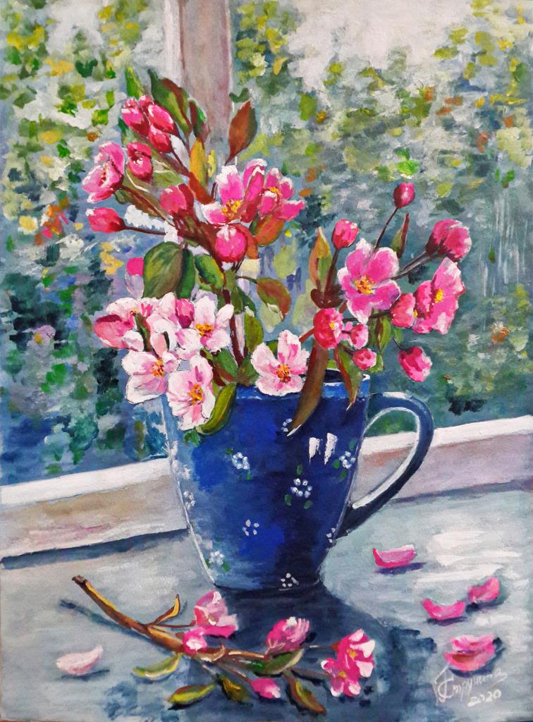 vesennij-buket-v-sinej-chashke_1