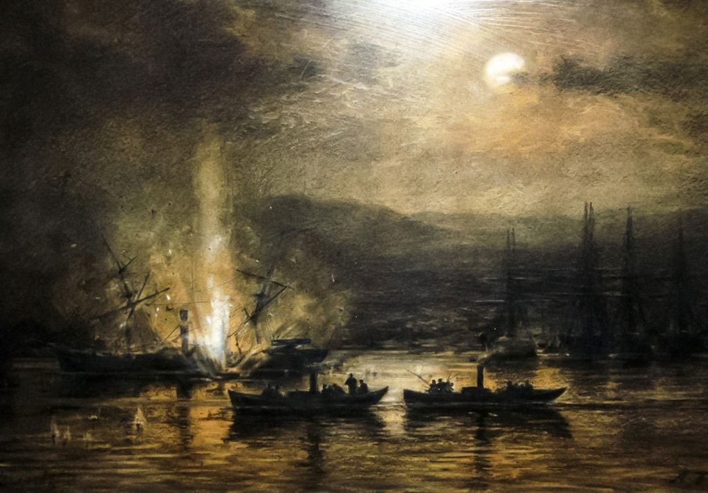 23.А.П. Боголюбов. Потопление канонерской лодки Интибах