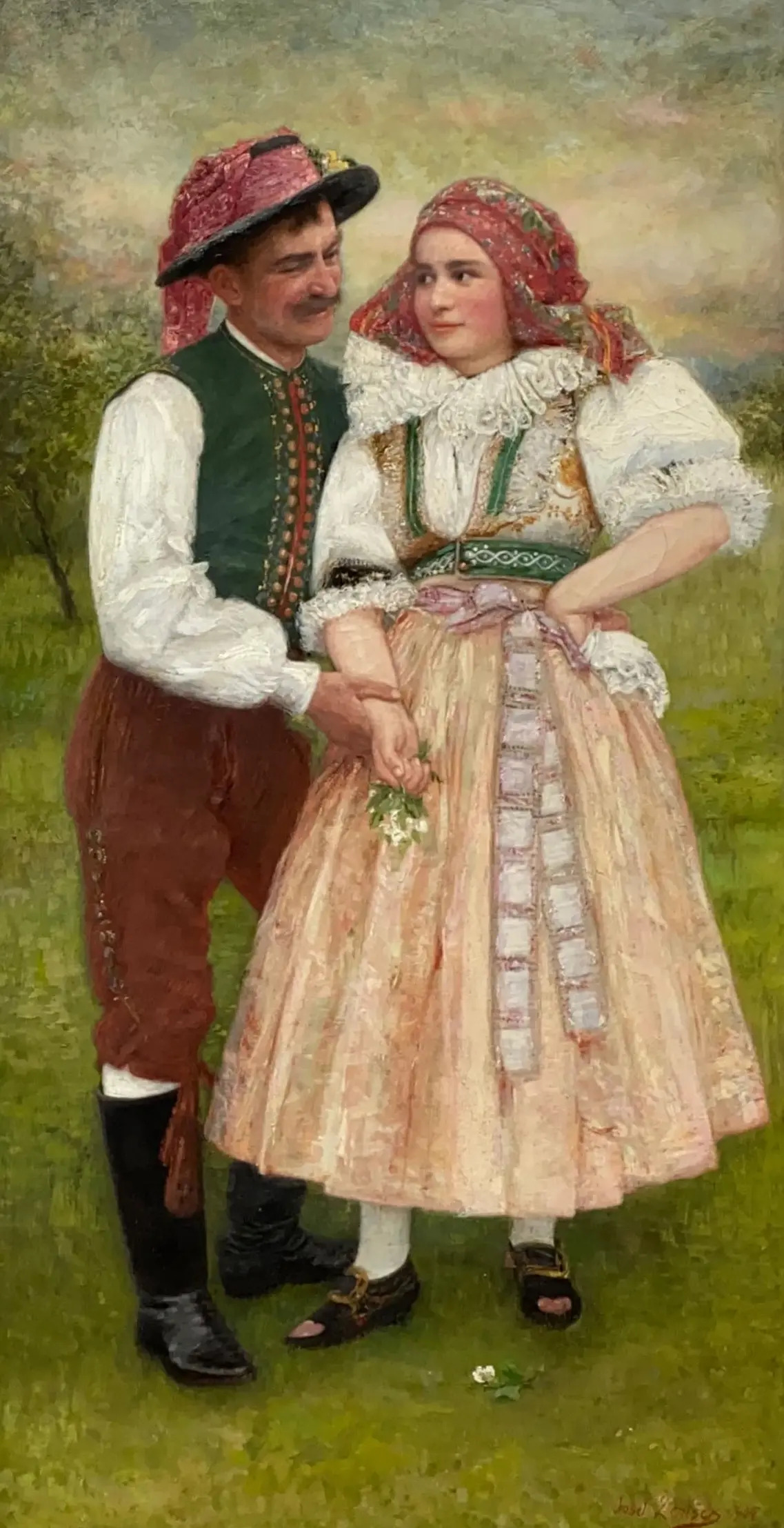josef-zenisek-muz-a-divka-v-kroj
