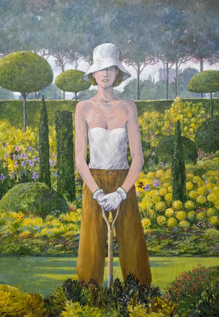 Alan-Parry-The-Gardener-acrylic-61-x-44cm