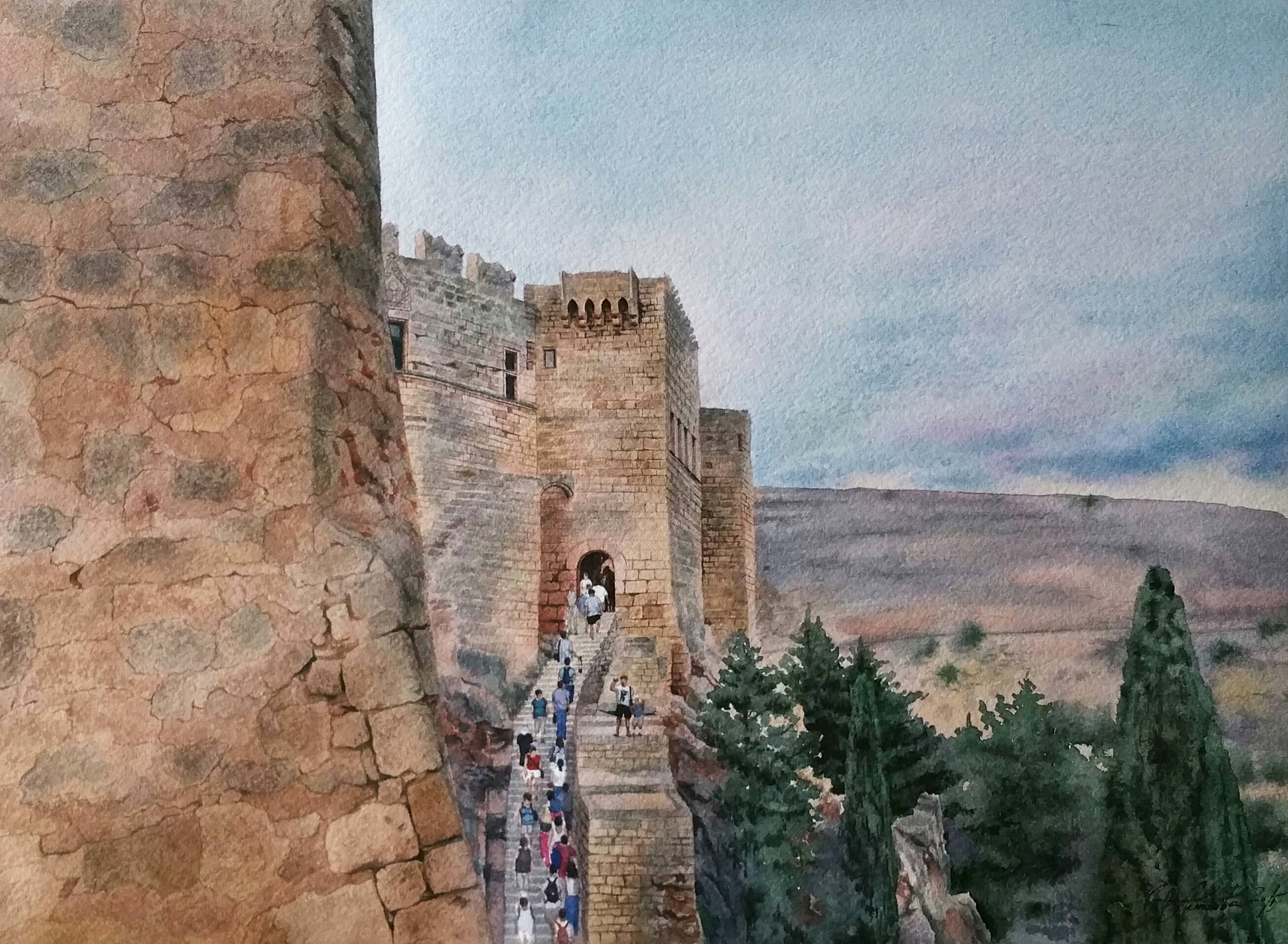 akvarel-akropol-lindosa-ne-oform