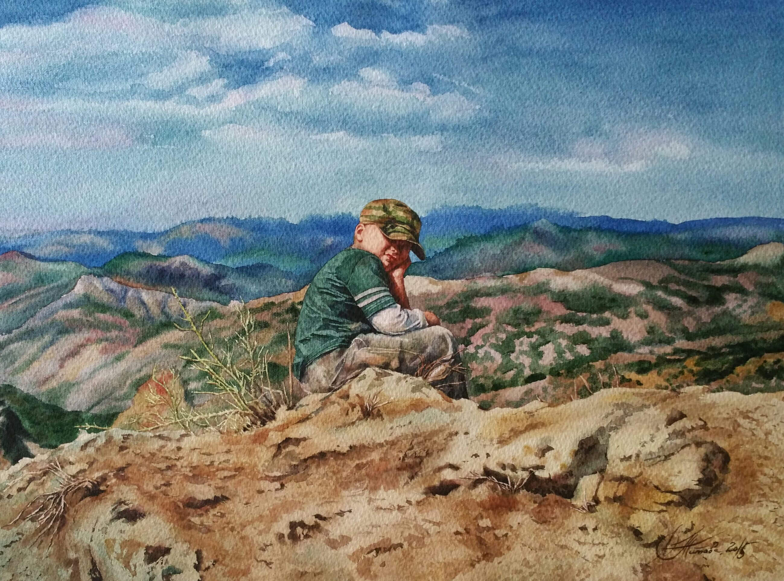 akvarel-pervaya-gora