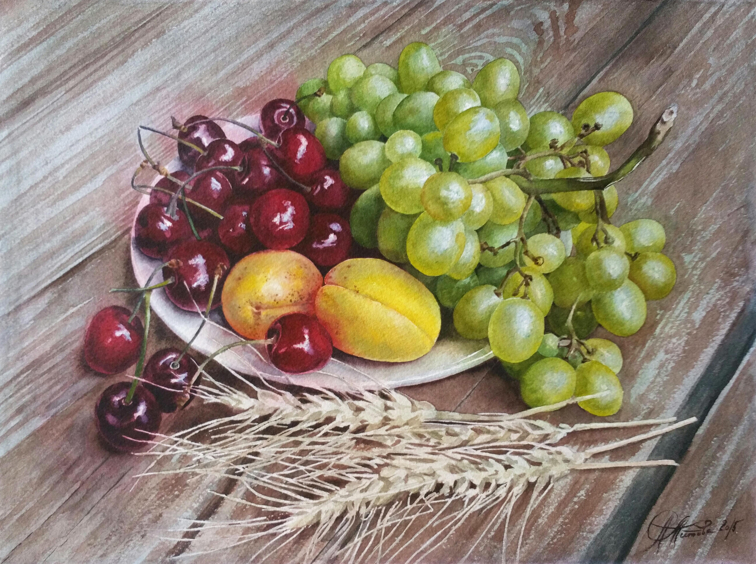 natyurmort-s-vinogradom-i-kolosy