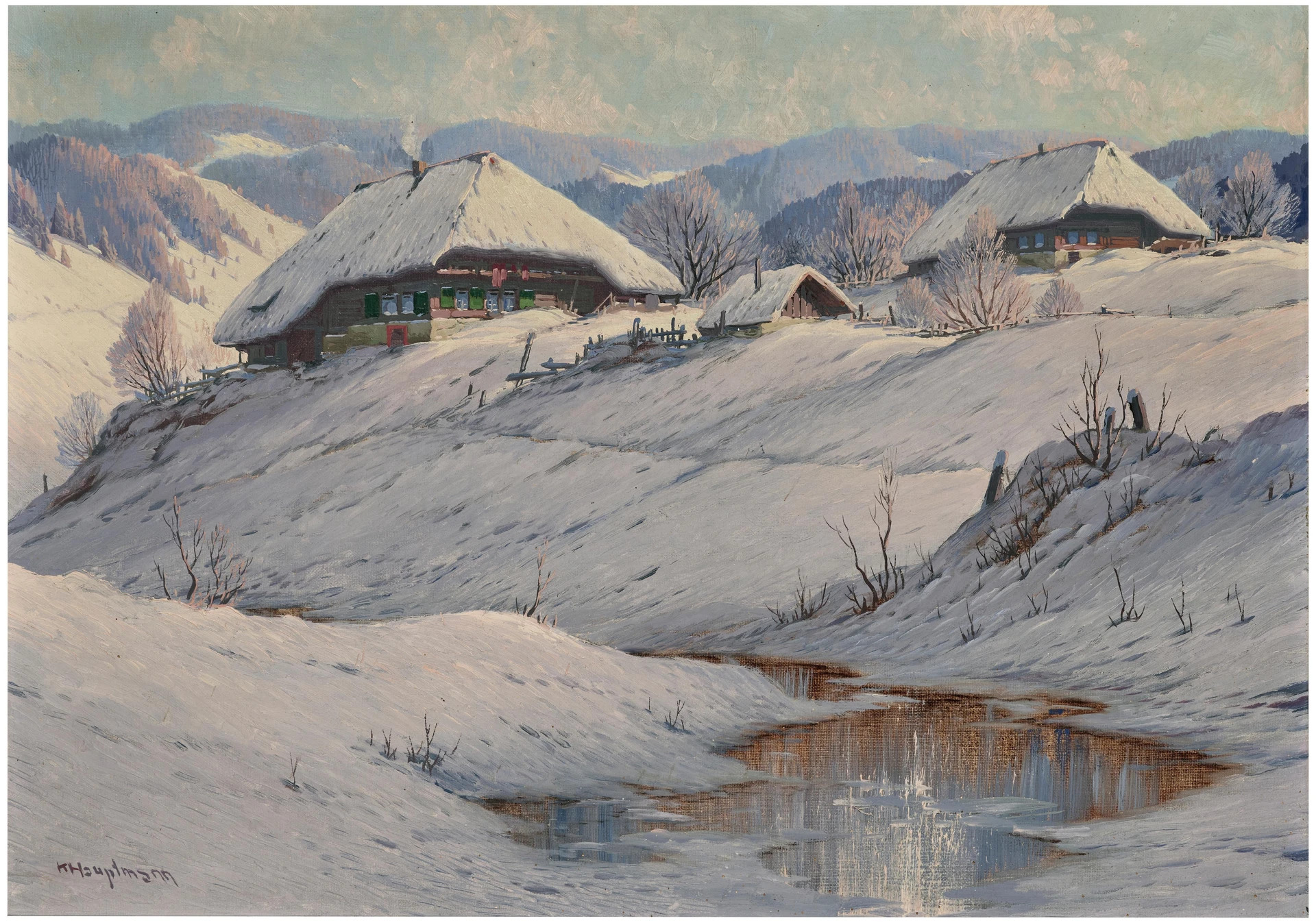 karl-hauptmann-a-winter-landscap