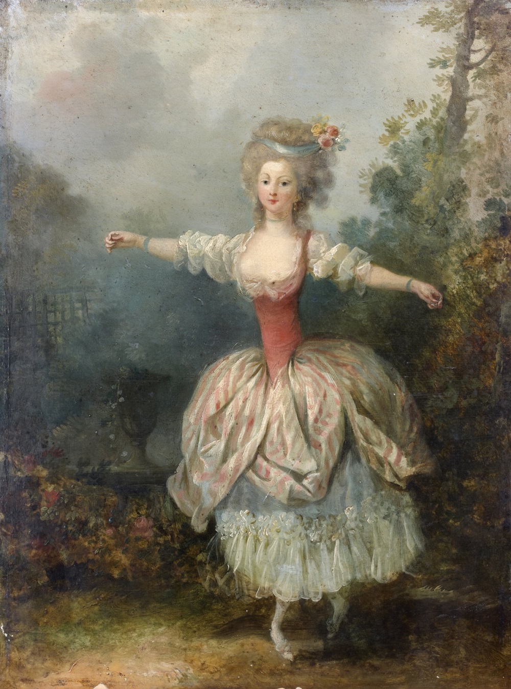 5 Танцовщица в полосатом платье (Danseuse a la robe rayee blanc et rouge)_