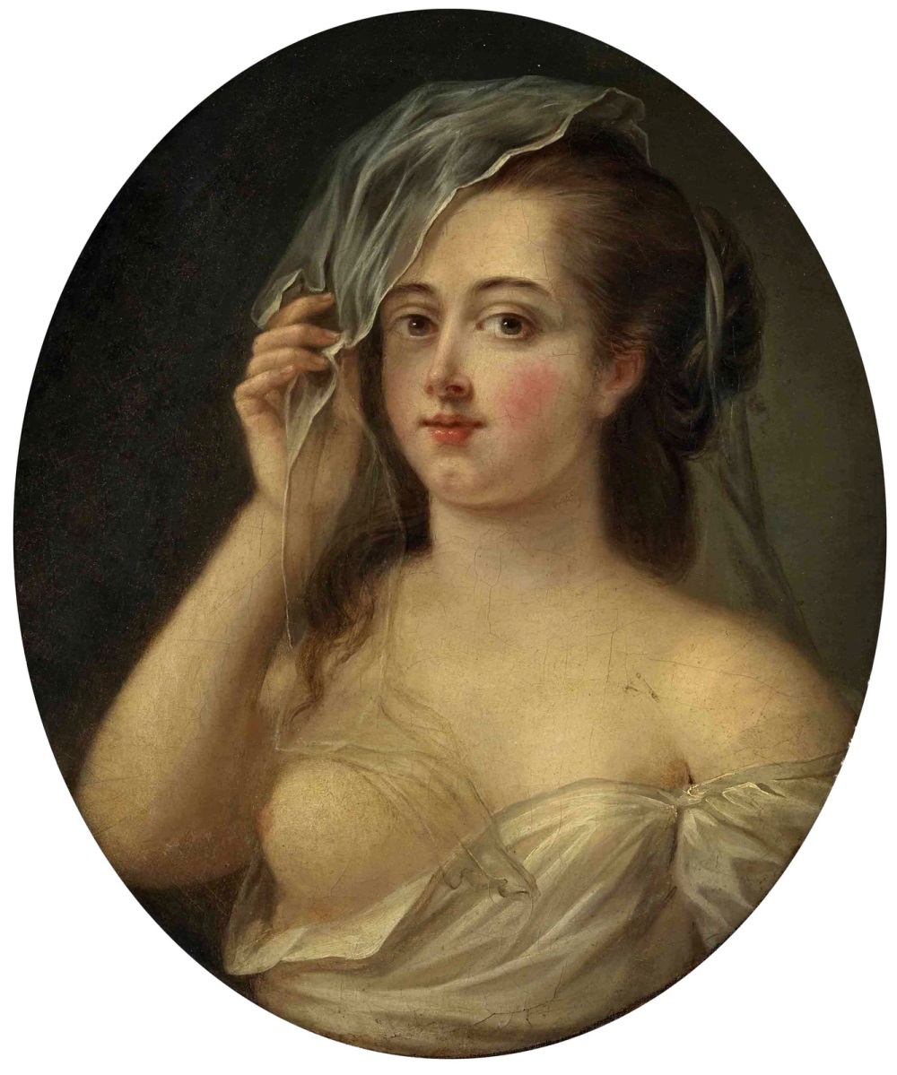 16 Молодая женщина с вуалью (Jeune femme au voile) (атр)_55 х 45.9_х.,м._