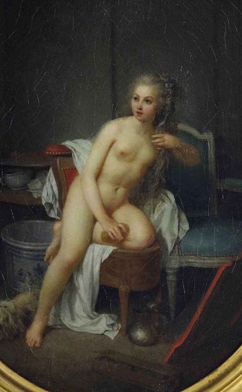 19 Женщина за туалетом (A woman at her toilet) (атр)_29 х 23.5_х.,м._Част