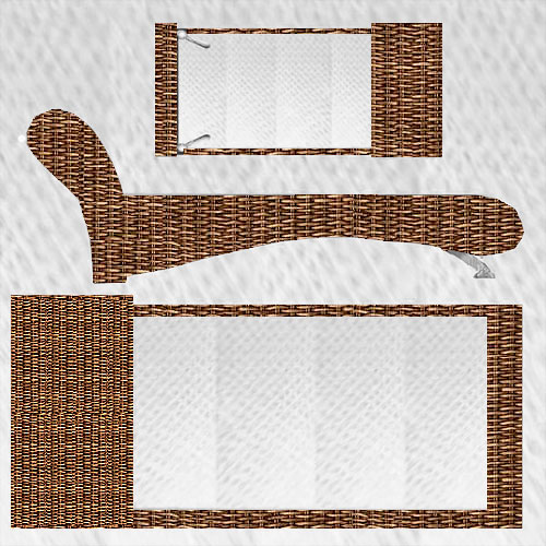 кровать-ротанг