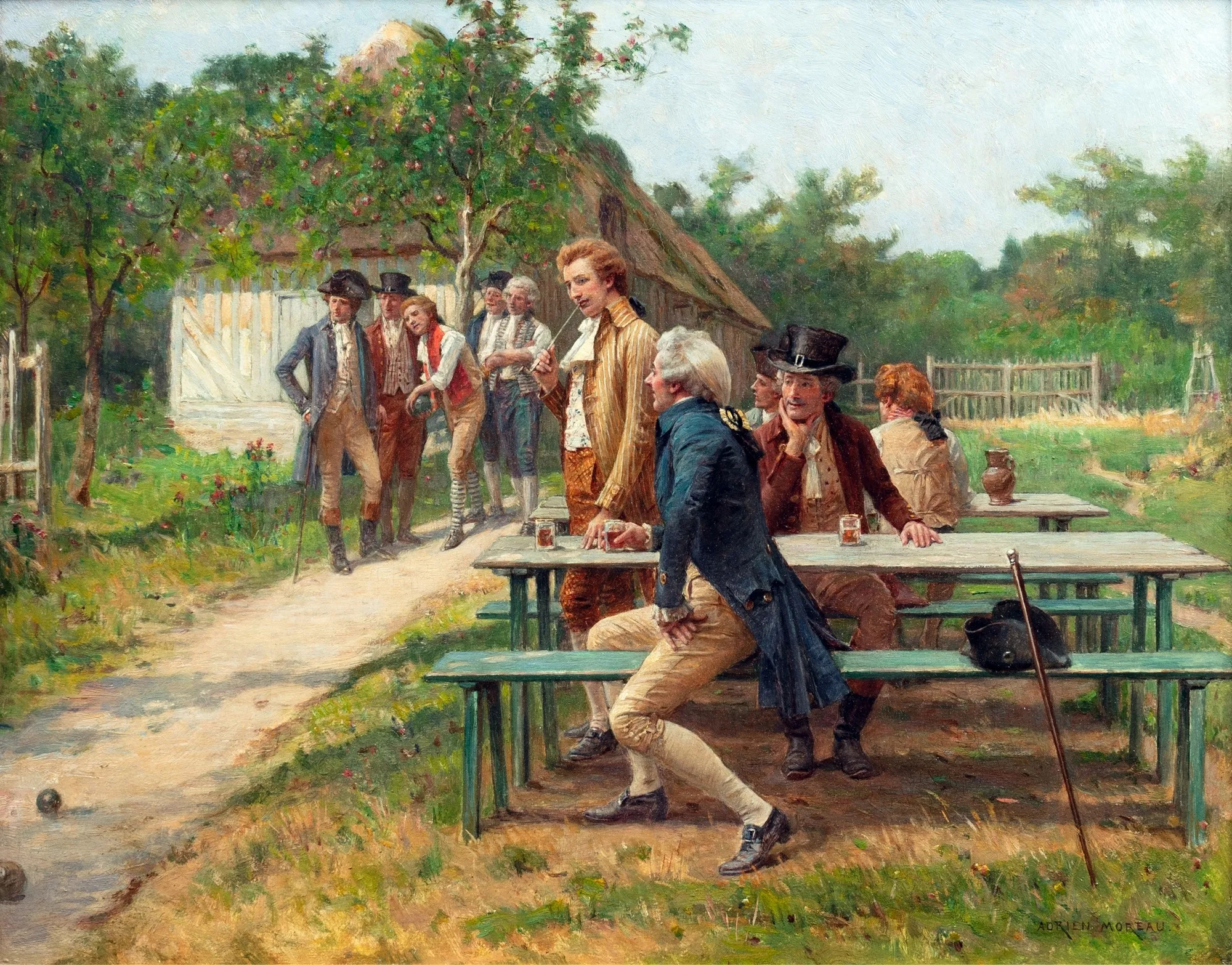 Adrien-Moreau-The-boule-players-Sothebys