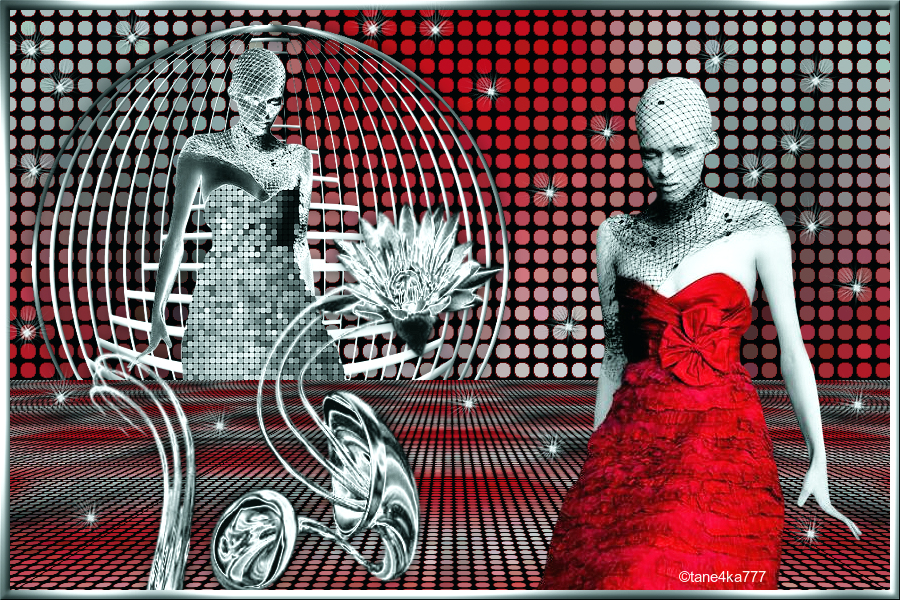 Коллаж от tane4ki 777 "Fleur d'argent"