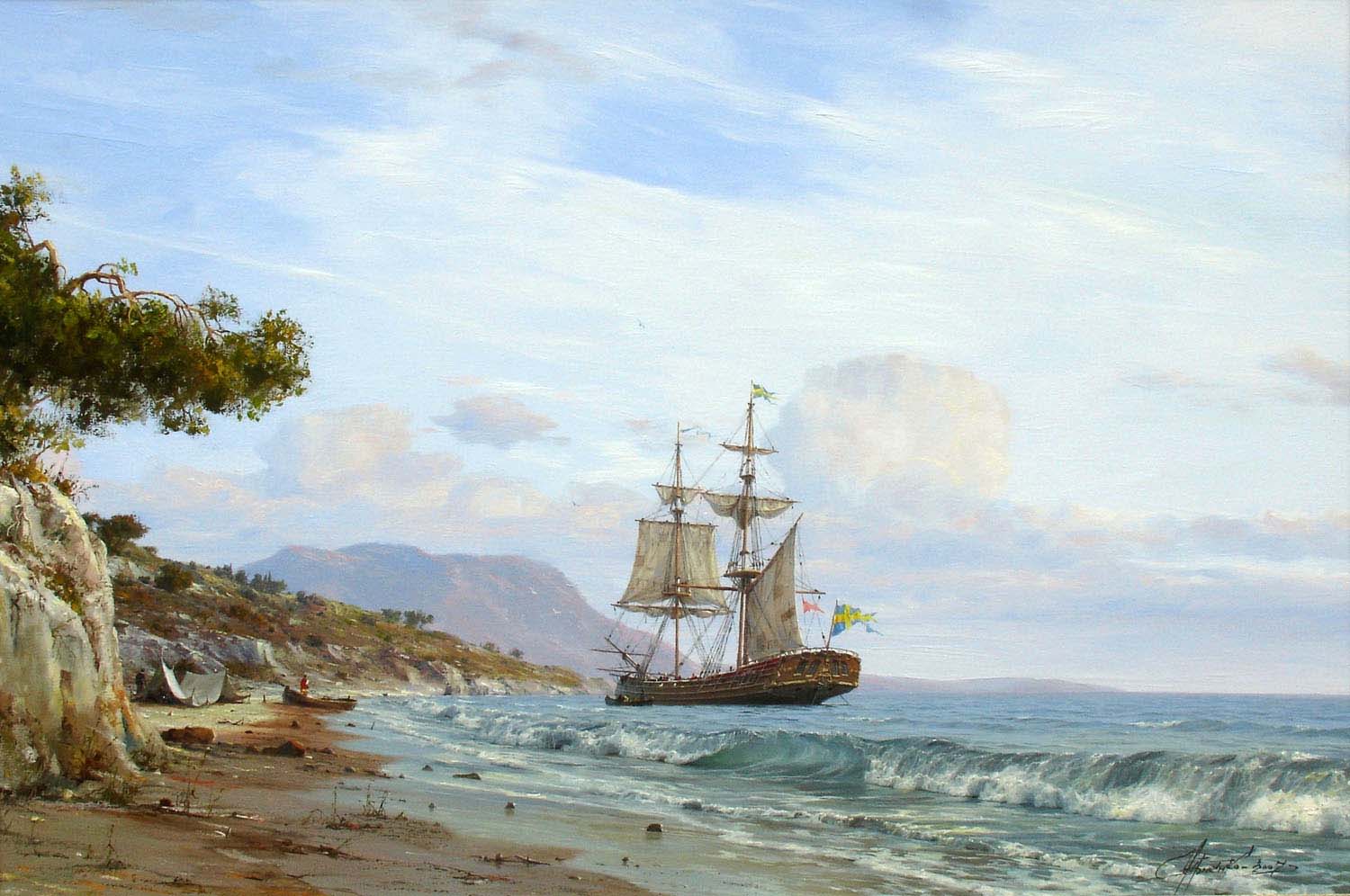 Chernenko-007-waves_sea_shore_sailing_ship-b
