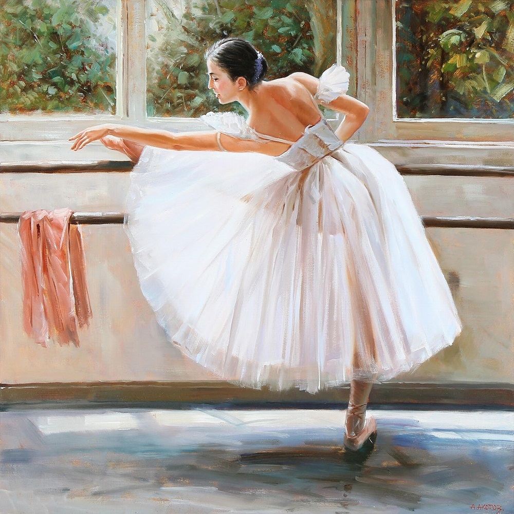 (A ballet dancer)_80 x 80_�.,�._������� ��������