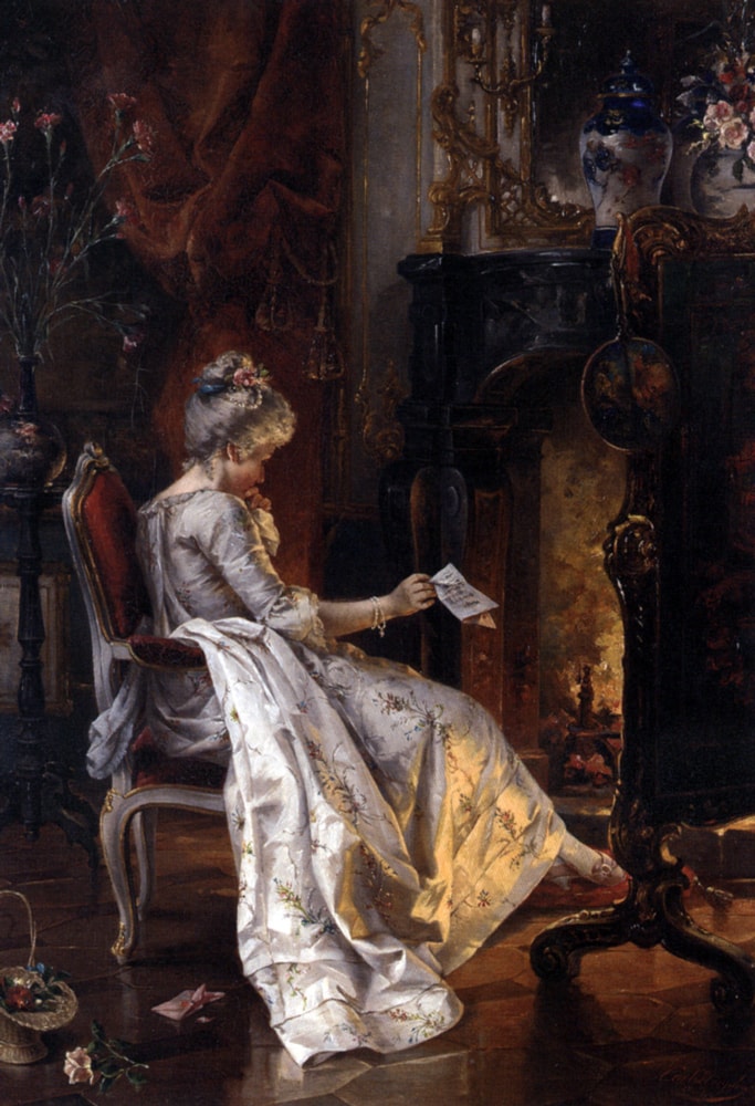 Herpfer_Carl_The_Love_Letter_Oil_On_Canvas-large