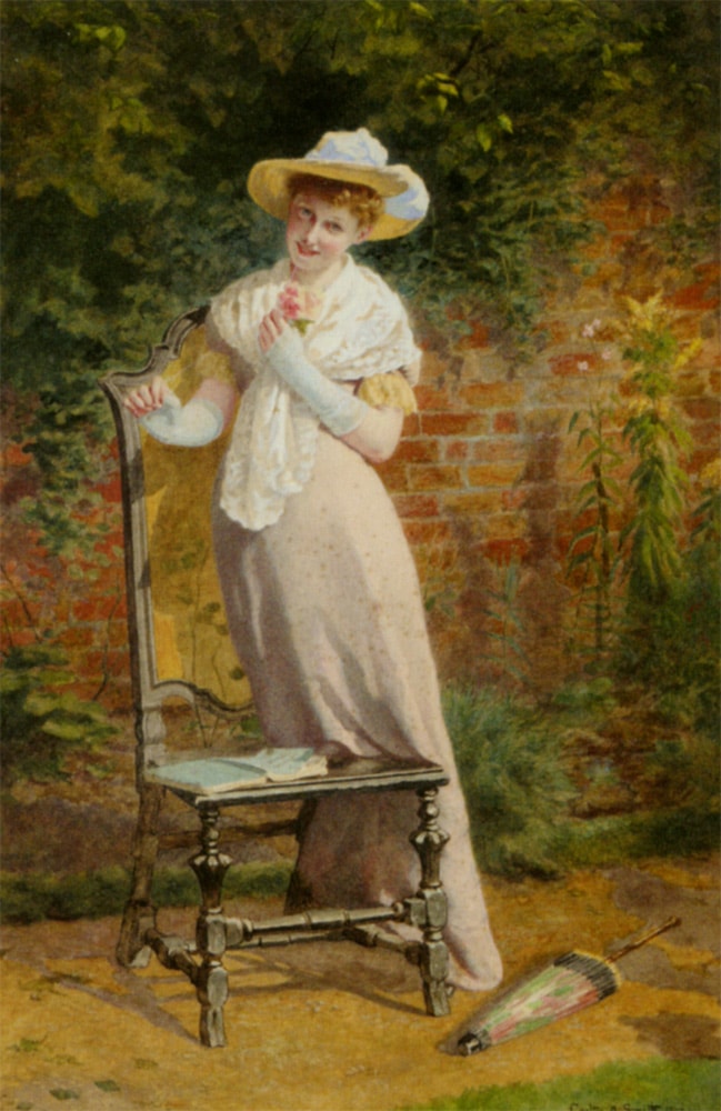 Smith_Carlton_Alfred_In_The_Garden_1897_watercolor_pencil_and_bodycolor_on_paper-large