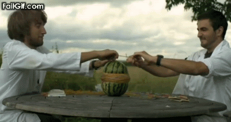 Rubber bands vs Water Melon - The Slow Mo Guys