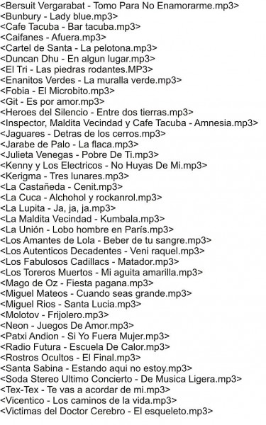 LO MEJOR DEL ROCK EN ESPAÑOL