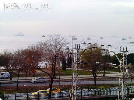 Вид из окна отеля в Стамбуле