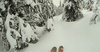 экстрим-видеорегистратор-лыжи-спуск