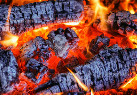 угли костра