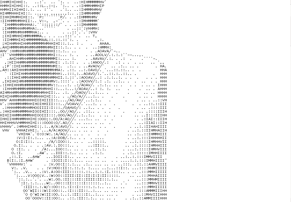 ASCII ART или TXT ART Рисунки текстом. 