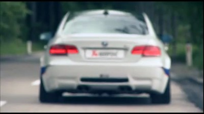 BMW M3 with Akrapovic exhaust