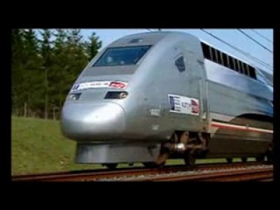 Скоростной французский поезд TGV - испытание