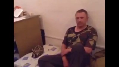 Луганск, Рубежное Пленный Украинский военный