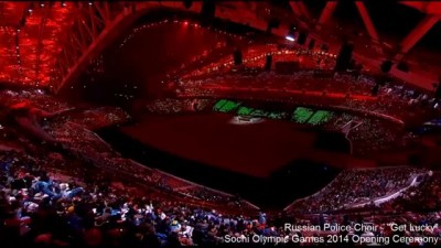 Russian Red Army Choir Sings "Get Lucky" Before Sochi Opening Ceremony 2014