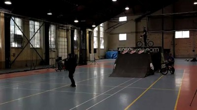 Rob Wise gnar bunny hop over 2 ppl