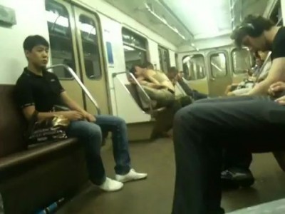 Порно пьяную в метро