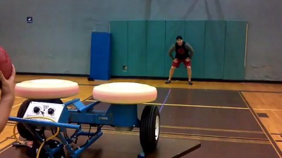 Guy Gets Hit in Face by Dodgeball Machine