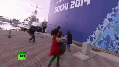 Video Pussy Riot whipped by Cossack in Sochi performance fail