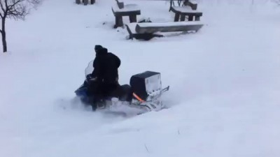 Придавило снегоходом snowmobile hard fail