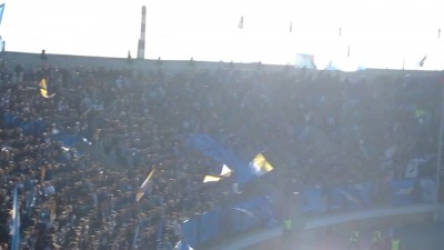 Болельщики зенита на матче с махачкалинским Анжи