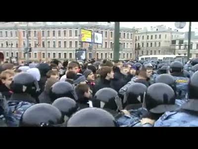 Видео задержания спартаковских фанатов Arrest of fans of  Spartak
