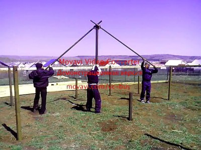 Вкручиваем винтовые сваи