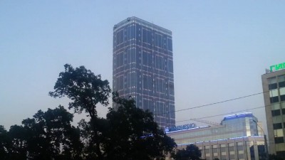 Подсветка здания Leader Tower