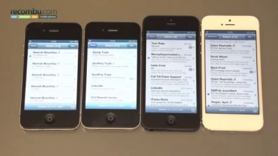 Apple iPhone 5 scrolling glitch demo