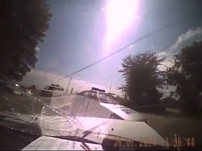 Врезался в оцепление