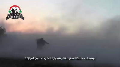 ادلب - قذيفة مدفع مباركة تمزق خطوط المرتزقة