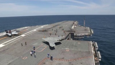 X-47B Completes First Carrier-based Launch (Long) 3