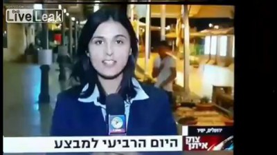 Стриптиз во время эфира TV-Israel.